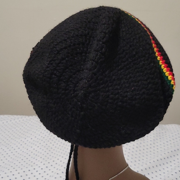 Rasta Drawstring Slouchy Tam$35 - Picture 3 of 4